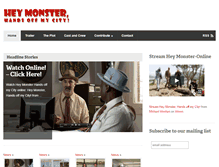 Tablet Screenshot of heymonsterhandsoffmycity.com
